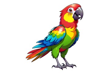 A Cartoonish Parrot in a Playful Pose (JPG 300Dpi 10800x7200)