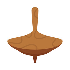 wooden toy spinning top