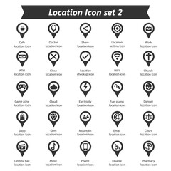 Location Pin Icon Set 2