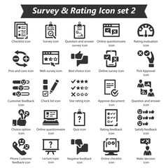 Survey Rating Icon Set 2