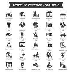 Travel Vacation Icon Set 2