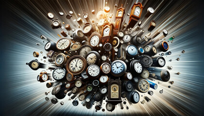 Variety of clock moving in high speed, you can use for how important of time