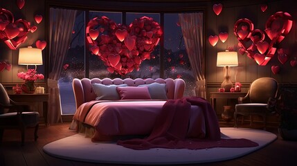 Love-Filled Room for Valentine's Day