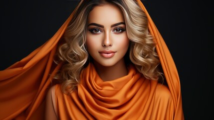 Portrait Beautiful Young Indian Woman Traditional , Background HD, Illustrations