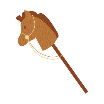 wooden toy horse stick