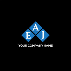 AEJ letter logo design on black background. AEJ creative initials letter logo concept. AEJ letter design.
