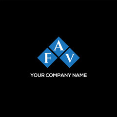 AFV letter logo design on black background. AFV creative initials letter logo concept. AFV letter design.
