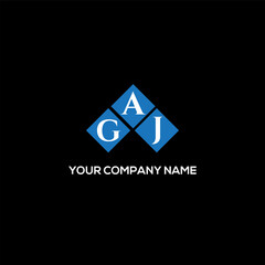Fototapeta premium AGJ letter logo design on black background. AGJ creative initials letter logo concept. AGJ letter design. 