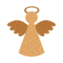 wooden toy angel