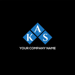 AKS letter logo design on black background. AKS creative initials letter logo concept. AKS letter design.
