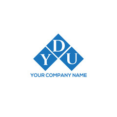 DYU letter logo design on white background. DYU creative initials letter logo concept. DYU letter design.
