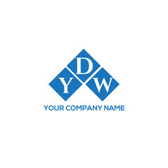 Fototapeta premium DYW letter logo design on white background. DYW creative initials letter logo concept. DYW letter design. 