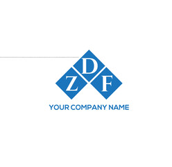 DZF letter logo design on white background. DZF creative initials letter logo concept. DZF letter design.
