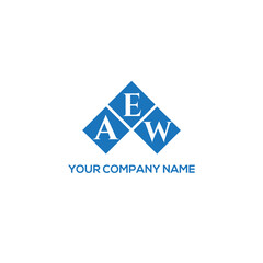 Fototapeta premium EAW letter logo design on white background. EAW creative initials letter logo concept. EAW letter design. 
