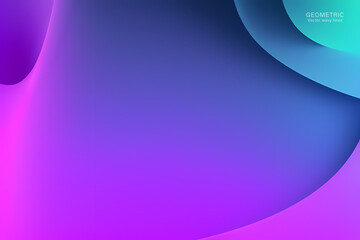 Soft Purple Wave Background, Abstract geometric background with liquid shapes. Vector illustration.