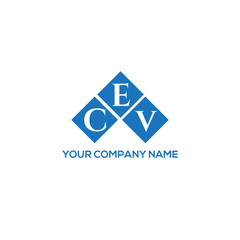 ECV letter logo design on white background. ECV creative initials letter logo concept. ECV letter design.
