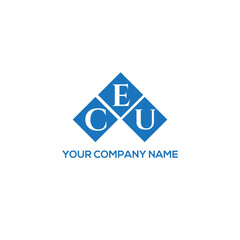 Fototapeta premium ECU letter logo design on white background. ECU creative initials letter logo concept. ECU letter design. 