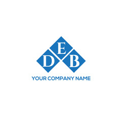 EDB letter logo design on white background. EDB creative initials letter logo concept. EDB letter design.

