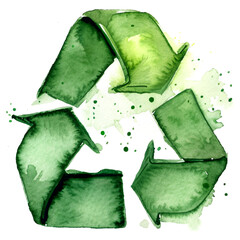 Namalowany znak recyklingu ilustracja