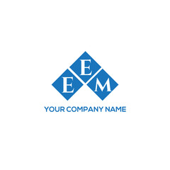 EEM letter logo design on white background. EEM creative initials letter logo concept. EEM letter design.
