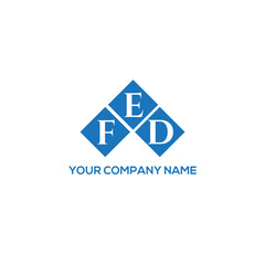 EFD letter logo design on white background. EFD creative initials letter logo concept. EFD letter design.
