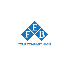 EFB letter logo design on white background. EFB creative initials letter logo concept. EFB letter design.
