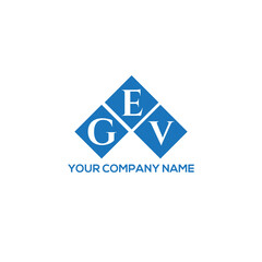 Fototapeta premium EGV letter logo design on white background. EGV creative initials letter logo concept. EGV letter design. 