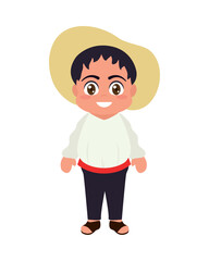 ecuadorian man illustration