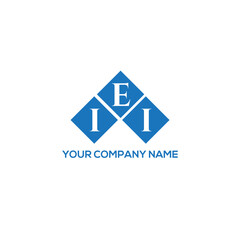 EII letter logo design on white background. EII creative initials letter logo concept. EII letter design.
