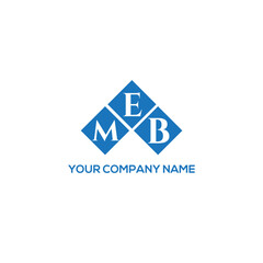 EMB letter logo design on white background. EMB creative initials letter logo concept. EMB letter design.
