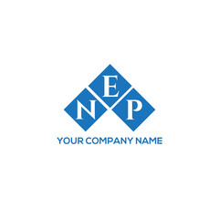 Fototapeta premium ENP letter logo design on white background. ENP creative initials letter logo concept. ENP letter design. 