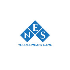 Fototapeta premium ENS letter logo design on white background. ENS creative initials letter logo concept. ENS letter design.
