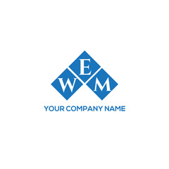 EWM letter logo design on white background. EWM creative initials letter logo concept. EWM letter design.
