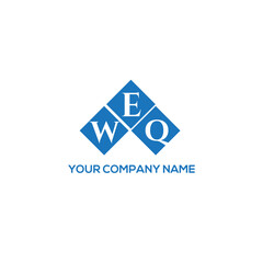 Fototapeta premium EWQ letter logo design on white background. EWQ creative initials letter logo concept. EWQ letter design. 