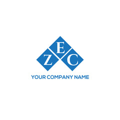 EZC letter logo design on white background. EZC creative initials letter logo concept. EZC letter design.
