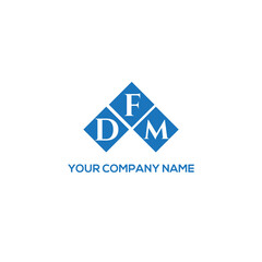 FDM letter logo design on white background. FDM creative initials letter logo concept. FDM letter design.
