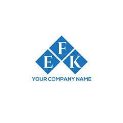 FEK letter logo design on white background. FEK creative initials letter logo concept. FEK letter design.
