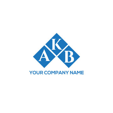 KAB letter logo design on white background. KAB creative initials letter logo concept. KAB letter design.
