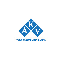 Naklejka premium KAV letter logo design on white background. KAV creative initials letter logo concept. KAV letter design. 