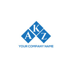 Fototapeta premium KAZ letter logo design on white background. KAZ creative initials letter logo concept. KAZ letter design. 