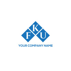 KFU letter logo design on white background. KFU creative initials letter logo concept. KFU letter design.
