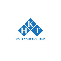 Fototapeta premium KHT letter logo design on white background. KHT creative initials letter logo concept. KHT letter design. 