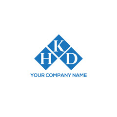 Fototapeta premium KHD letter logo design on white background. KHD creative initials letter logo concept. KHD letter design. 