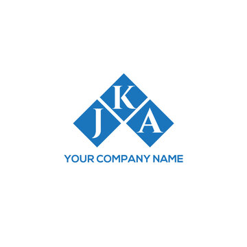 KJA letter logo design on white background. KJA creative initials letter logo concept. KJA letter design.
