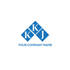 Naklejka premium KKJ letter logo design on white background. KKJ creative initials letter logo concept. KKJ letter design. 
