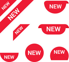 Stickers for New Arrival shop product tags, new labels or sale badges and banners vector. Tags set. Vector badges and labels.
