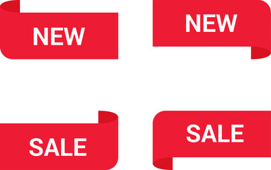 Stickers for New Arrival shop product tags, new labels or sale badges and banners vector. Tags set. Vector badges and labels.