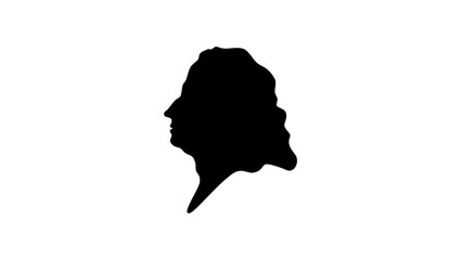 Johan Henric Kellgren, black isolated silhouette