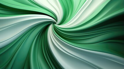 Green and white swirl background