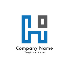 HI letter creative logo design icon